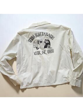 Rare VTG Serro Scotty Owners Assoc Jacket M Sportsmaster Myrtle Beach Camper